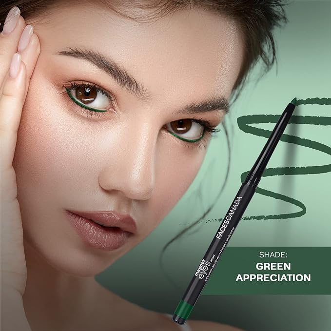 FACES CANADA Magneteyes Waterproof Color Kajal - Green Appreciation 02