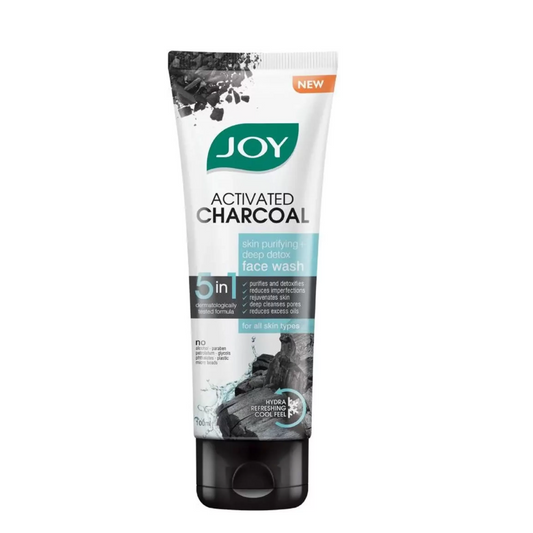 Joy Activated Charcoal Skin Purifying+Deep Detox Face Wash  (100 ml)