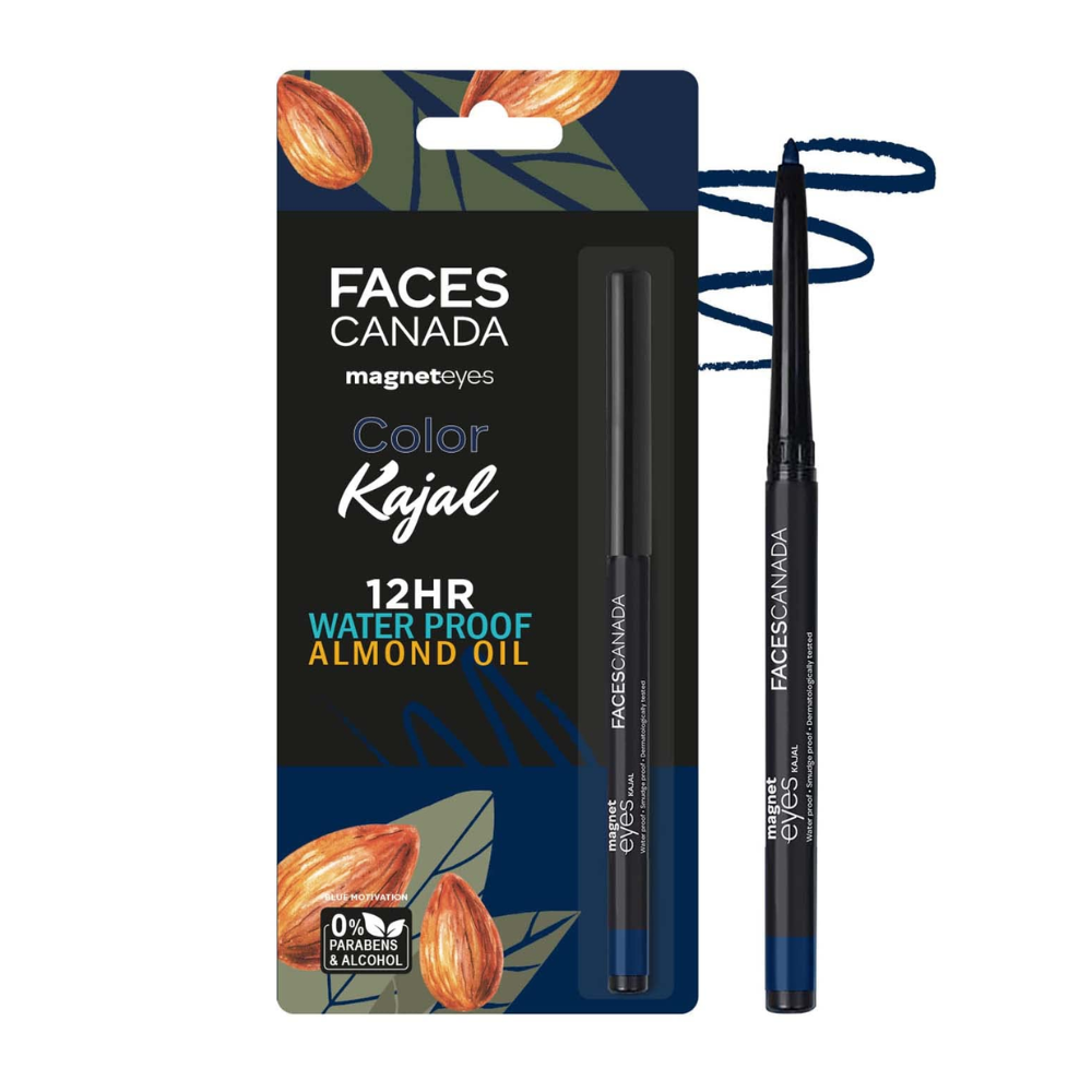 Faces Canada Magneteyes Waterproof Color Kajal - Blue Motivation 01