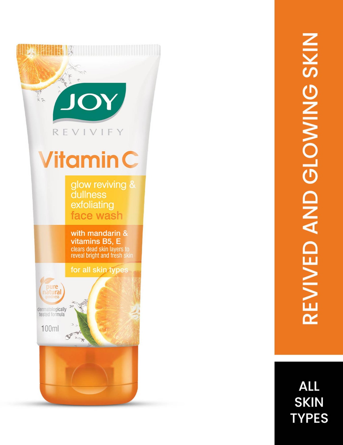 Joy Vitamin C Glow Reviving & Dullness Exfoliating Face Wash  (100 ml)