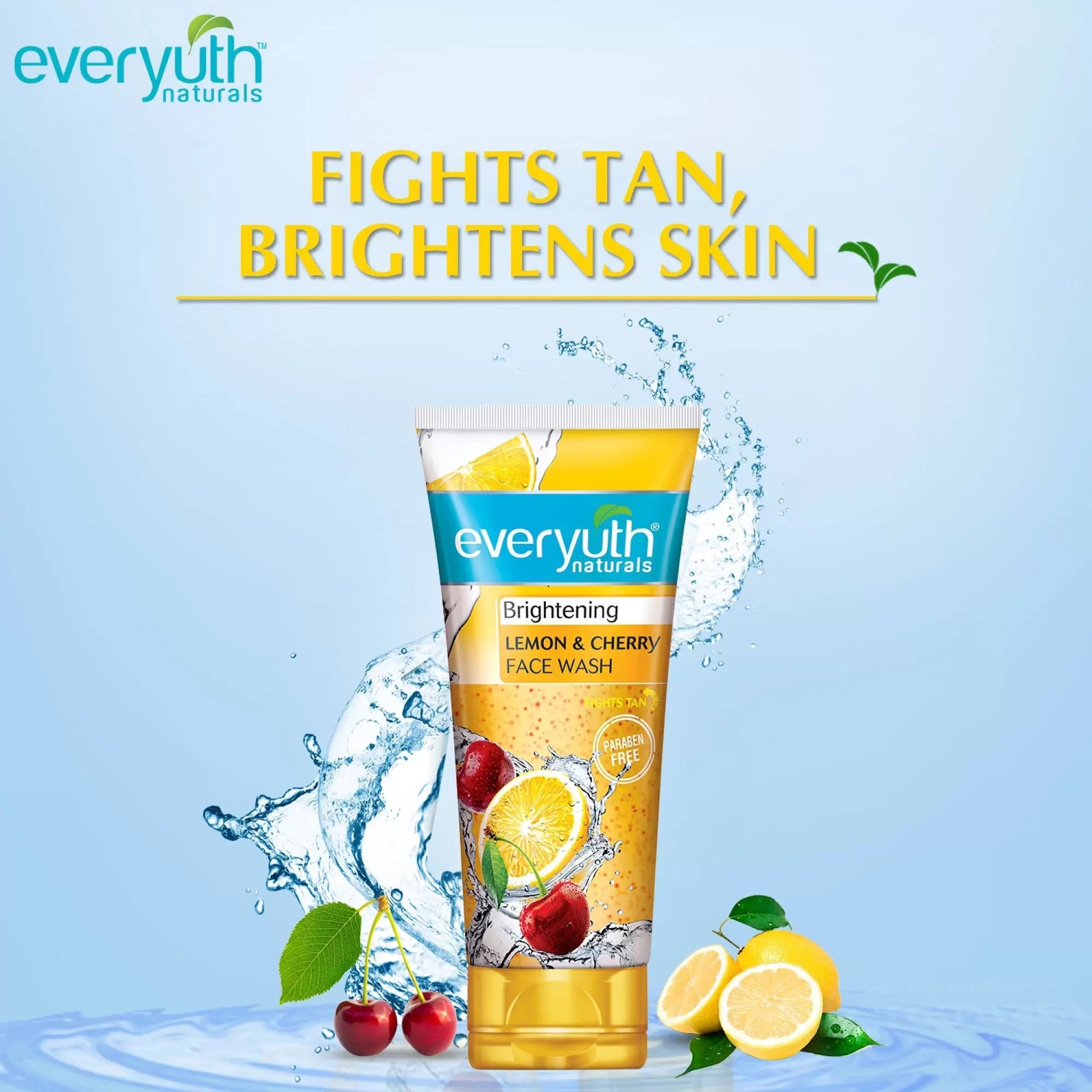 Everyuth Naturals Brightening Lemon and Cherry Face Wash 150 g - You GorgeousFace Wash