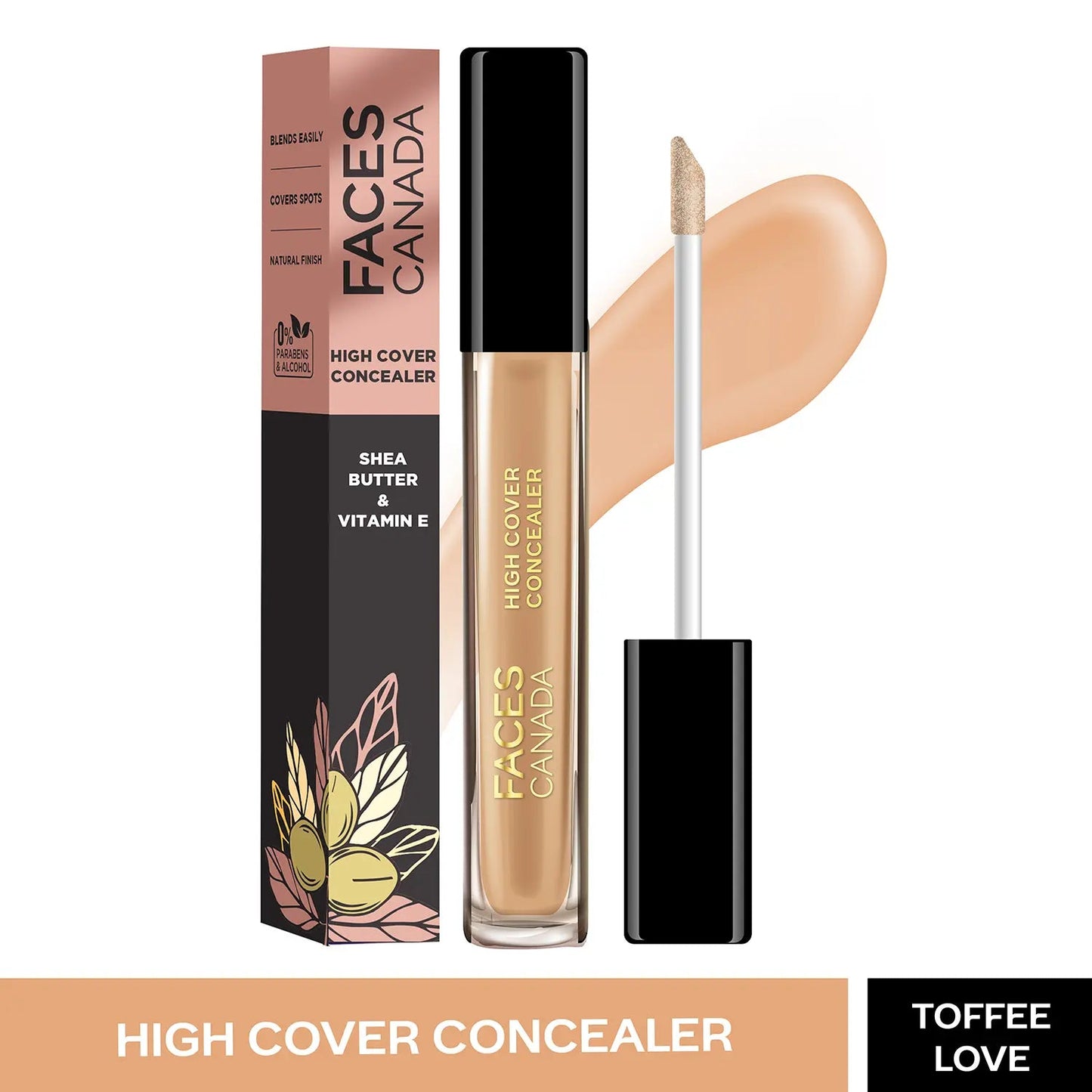 FACES CANADA High Cover Concealer with Shea Butter & Vitamin E -Toffee Love 04 - You GorgeousConcealer