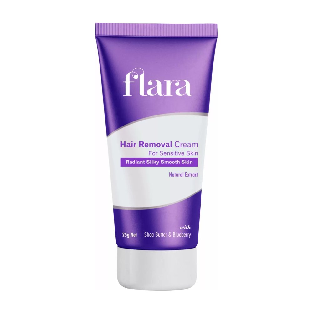 FLARA Hair Removal Cream Shea Butter & Blueberry Sensitive Skin, Cream (25 g, Set of 2) - You GorgeousHair Remover