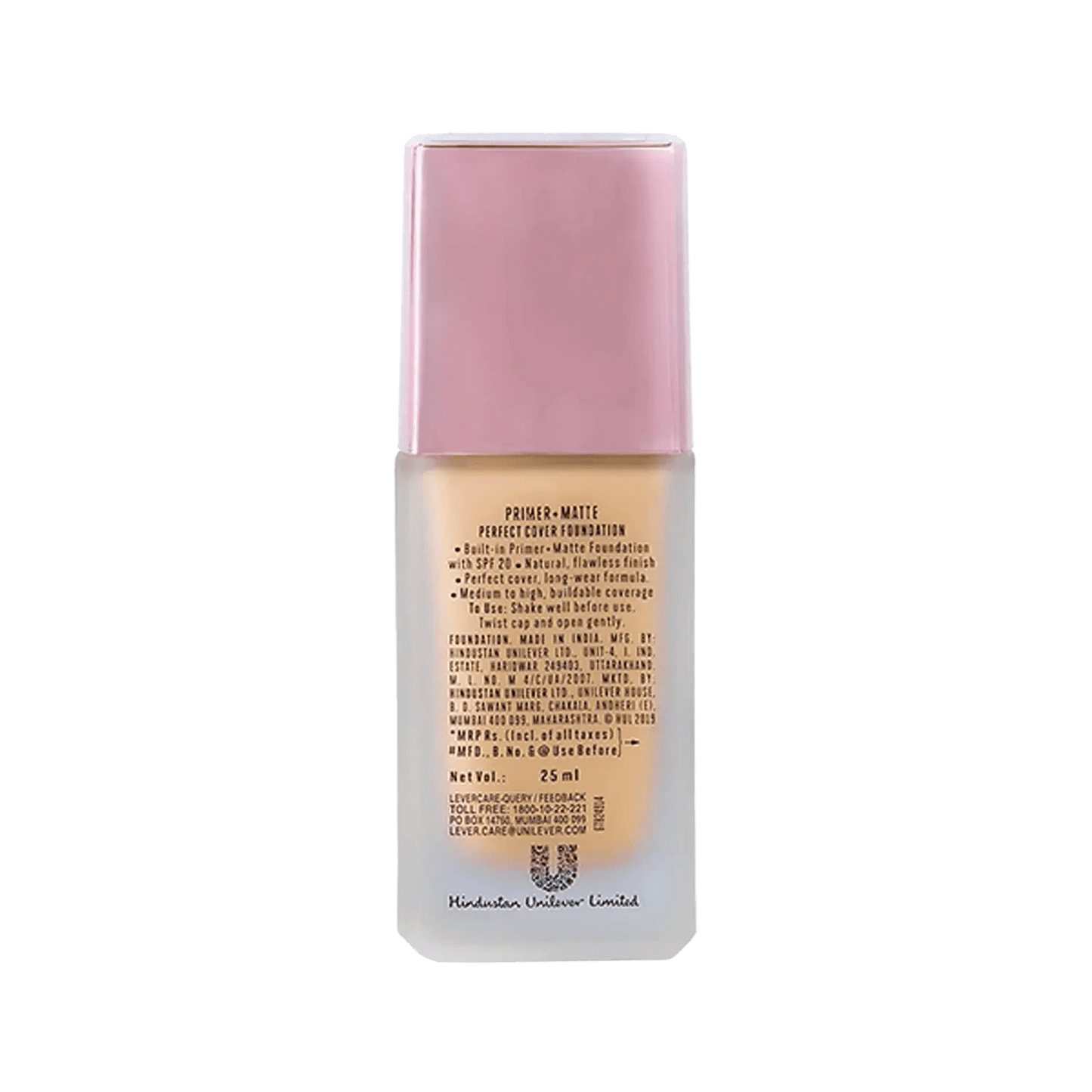 Lakme 9 To 5 Primer + Matte Perfect Cover Foundation - W120 Warm Creme 25ml - You GorgeousFace Primer & Foundation