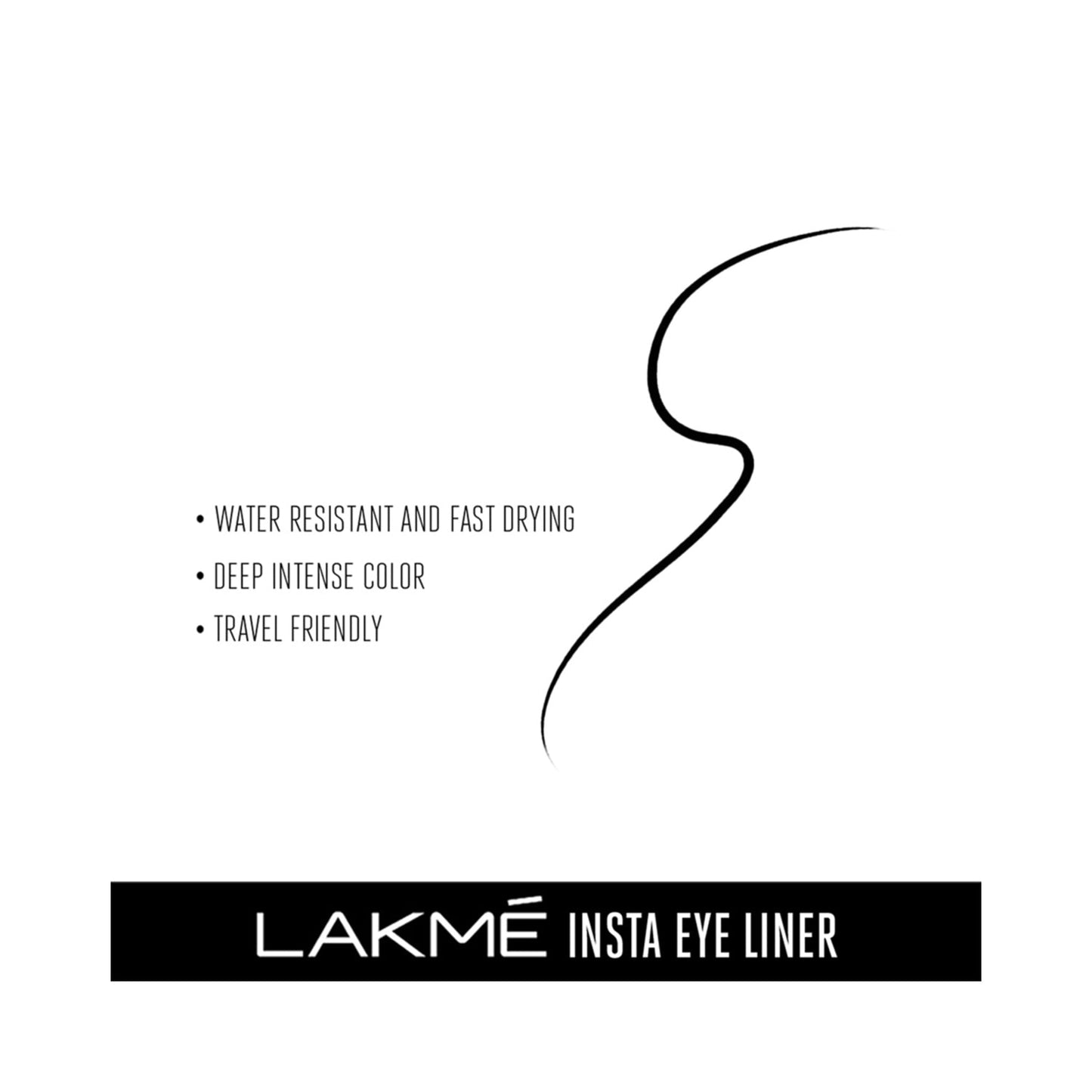 Lakme Insta Eye Liner - Black 9ml - You GorgeousEyeliner