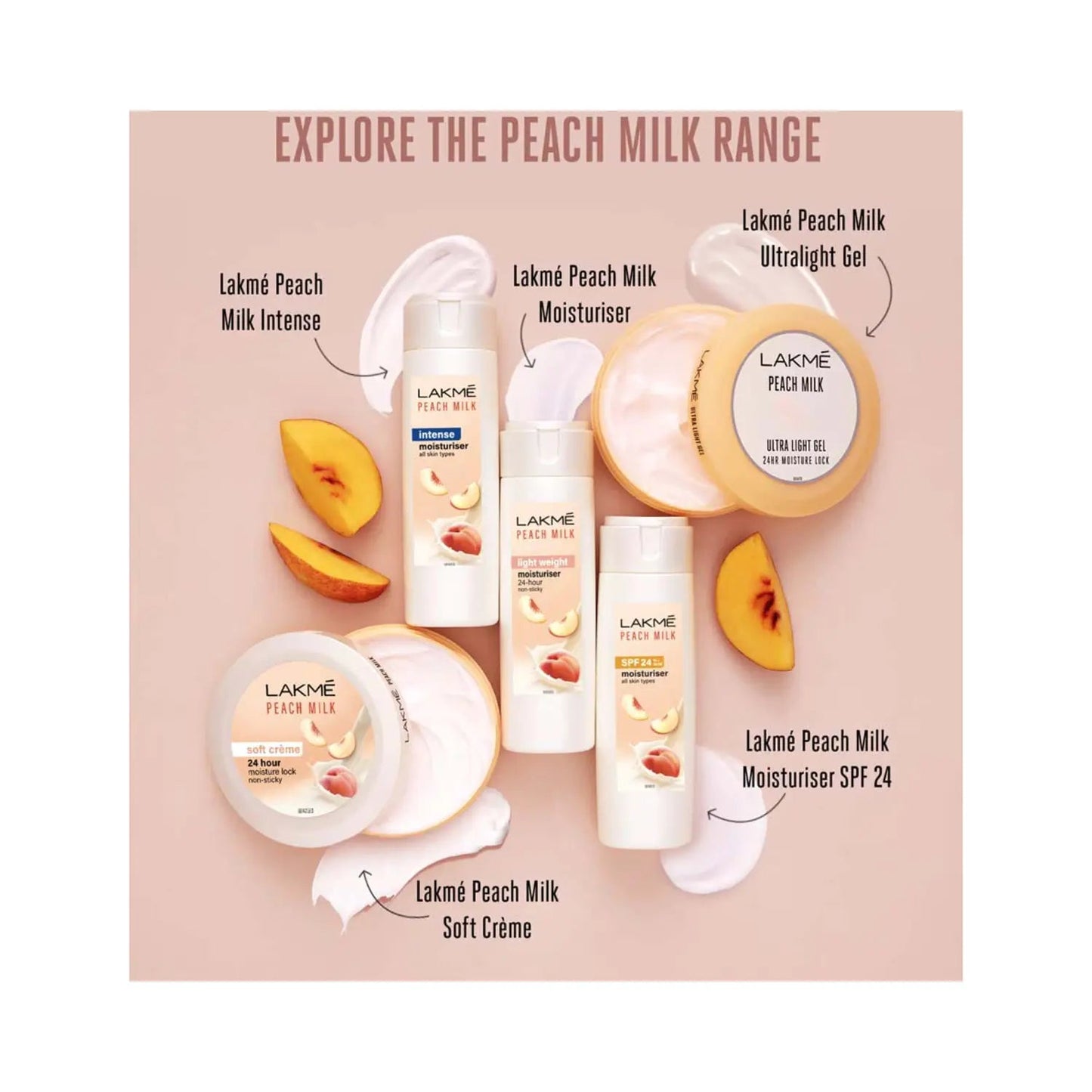 Lakme Peach Milk Moisturizer Body Lotion 120ml - You GorgeousBody Lotion