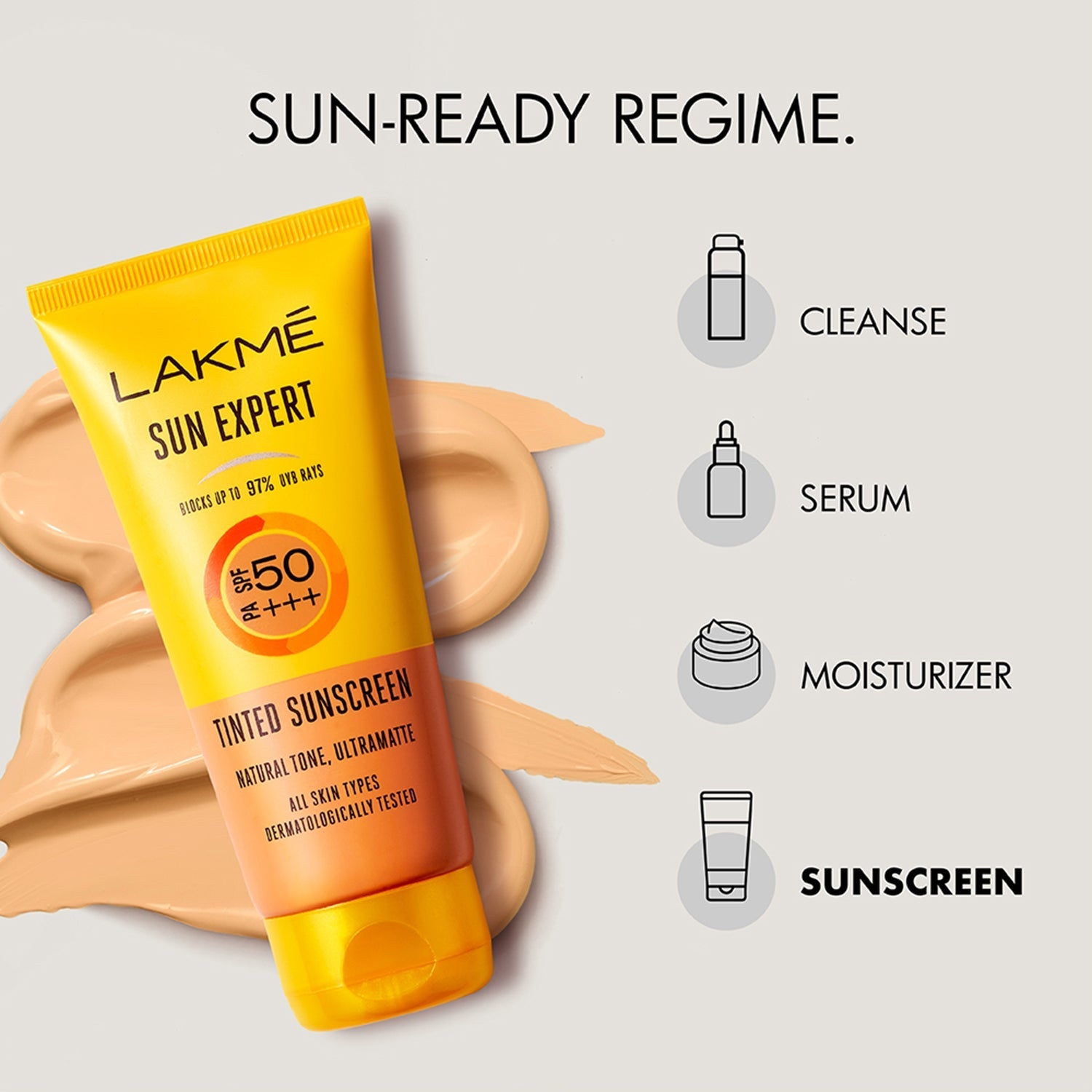 Lakme Sun Expert Tinted Sunscreen 50 SPF 100g - You GorgeousSunscreen