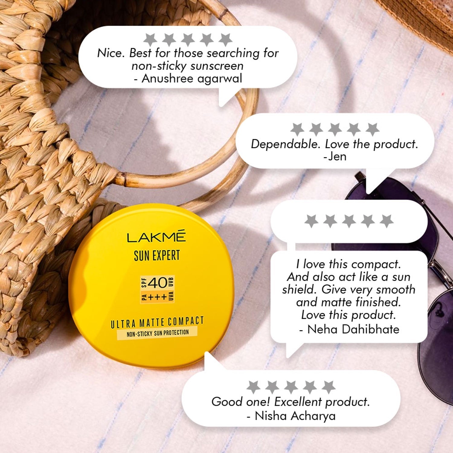 Lakme Sun Expert Ultra Matte SPF 40 Pa+++ Compact 7g - You GorgeousFace Compact