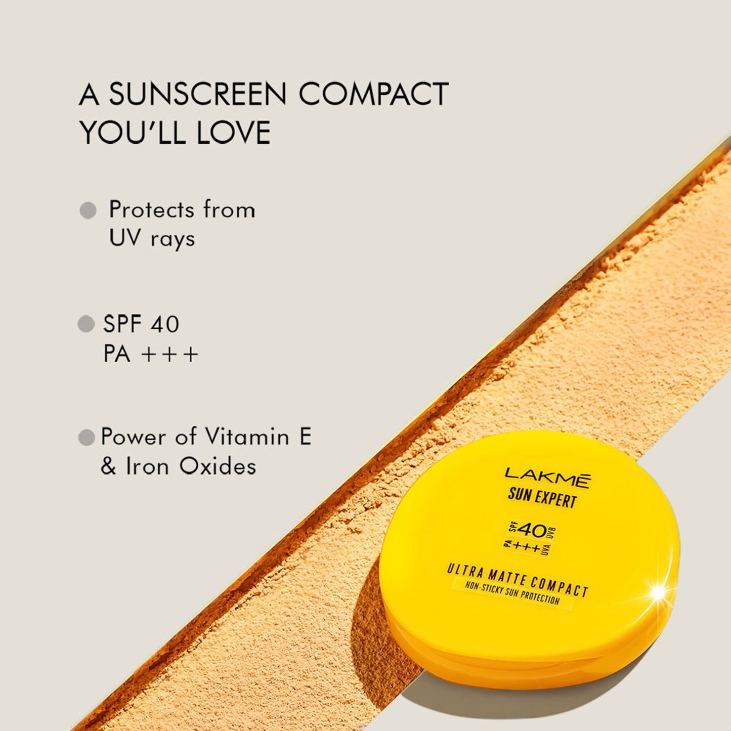 Lakme Sun Expert Ultra Matte SPF 40 Pa+++ Compact 7g - You GorgeousFace Compact