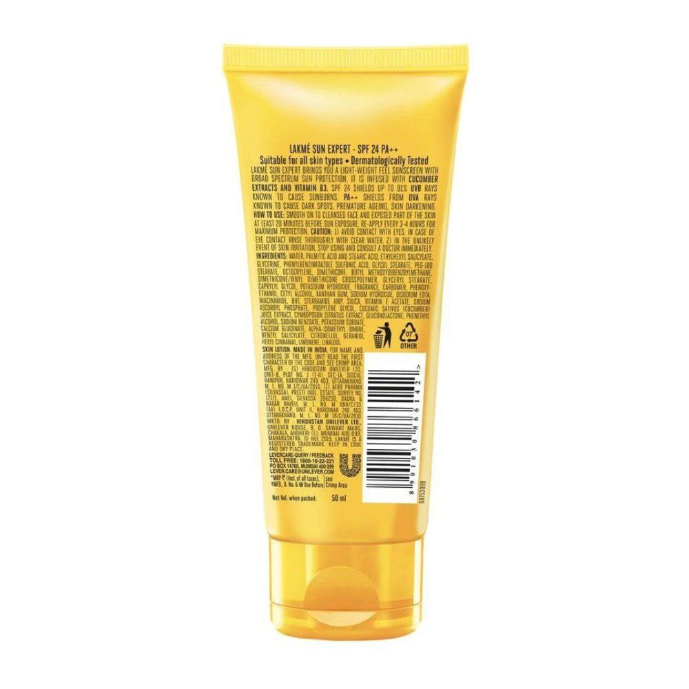 Lakmé Sun Expert Ultra Matte Sunscreen Lotion - SPF 24 PA++ 50 ml - You GorgeousSunscreen