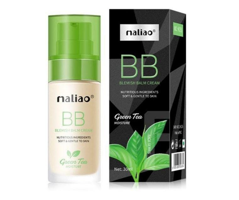 Maliao BB Blemish Balm Cream GREEN TEA - Moisture, Soft & Gentle Skin Care NATURAL BEIGE 03 - You GorgeousFace Primer & Foundation