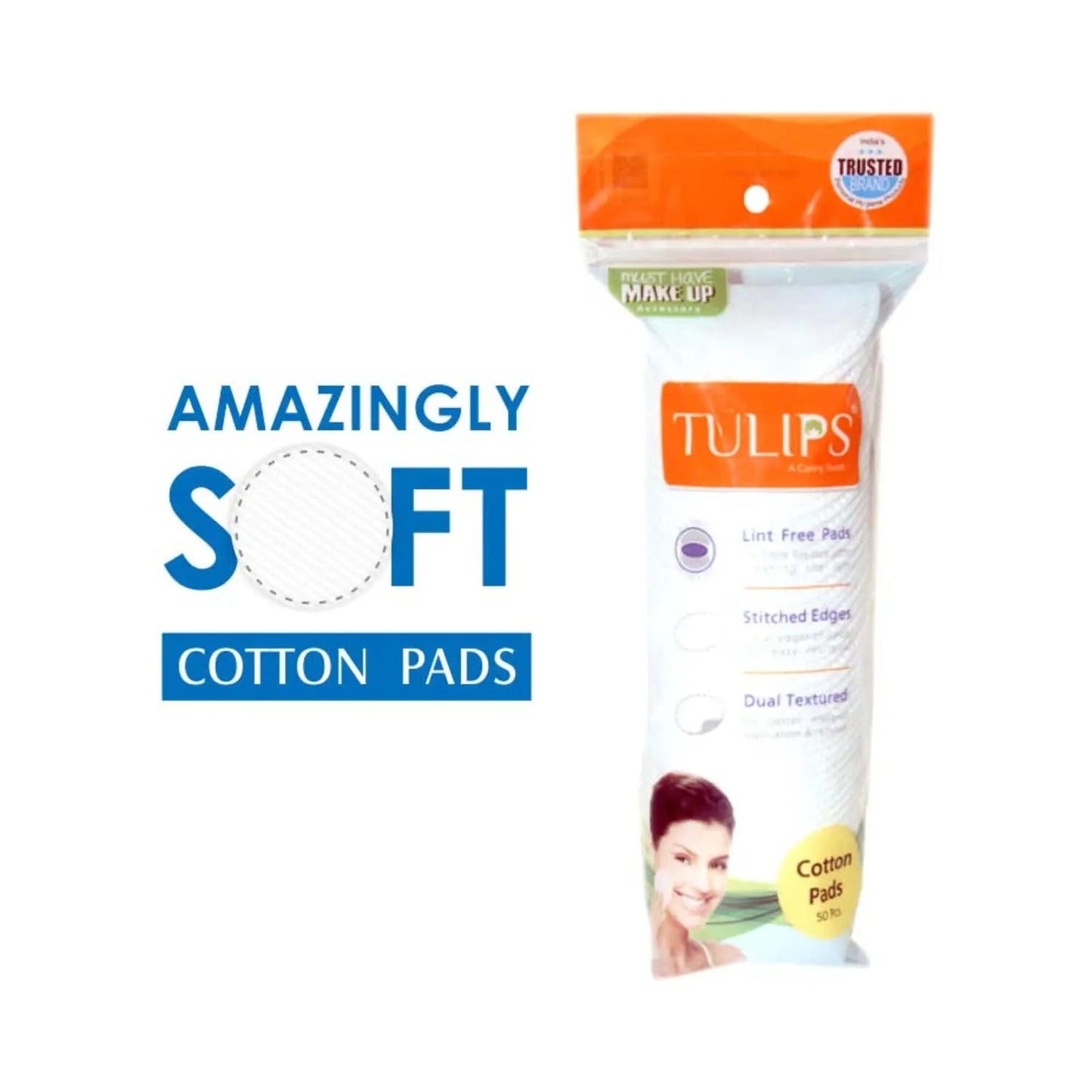 Tulips Cotton Pads - (50Pcs) - You GorgeousMakeup Accessory