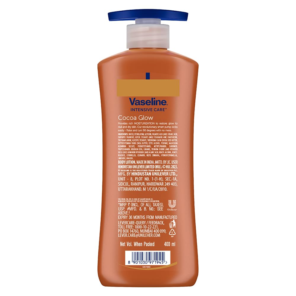 Vaseline Intensive Care Cocoa Glow Body Lotion 400 ml - You GorgeousBody Lotion