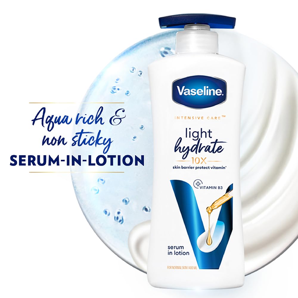 Vaseline Superlight & Non-Sticky Light Hydrate Serum In Lotion With Vitamin B3 400ml - You GorgeousBody Lotion