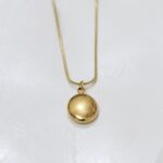 Golden Orb 2 in 1 18k Gold Plated Sphere Pendant Necklace