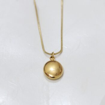 Golden Orb 2 in 1 18k Gold Plated Sphere Pendant Necklace