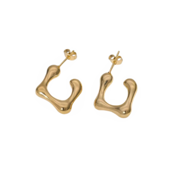 Modern Kinetic Hoop Earrings