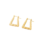 Bamboo Triangle Hoop Earrings