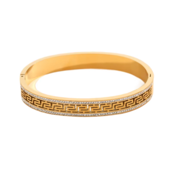 Greek Key Bangle Bracelet