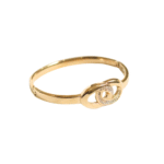 Modern Cross-Over Gold-Plated Bracelet