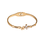 Mother-of-Pearl & Crystal Butterfly Bangle