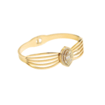 Crystal Dangle Gold Bracelet