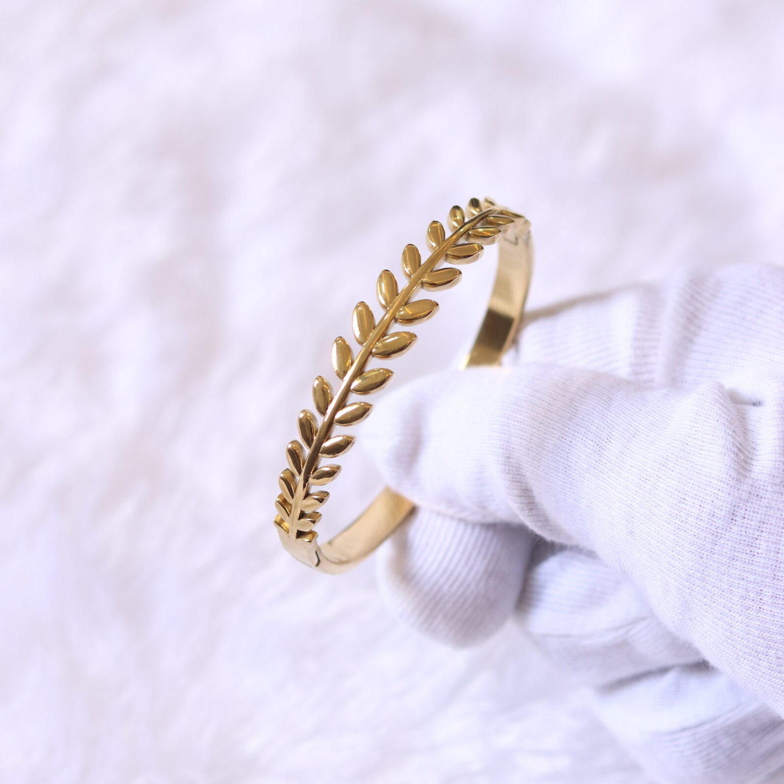 Golden Olive Leaf Cuff Bracelet Golden Olive Leaf Cuff Bracelet