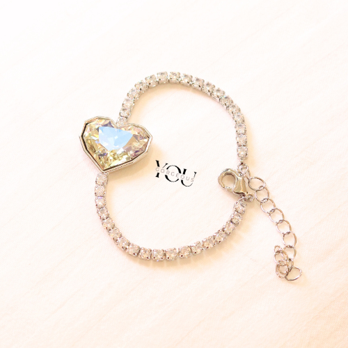 Heart Crystal Bracelet Heart Crystal Bracelet