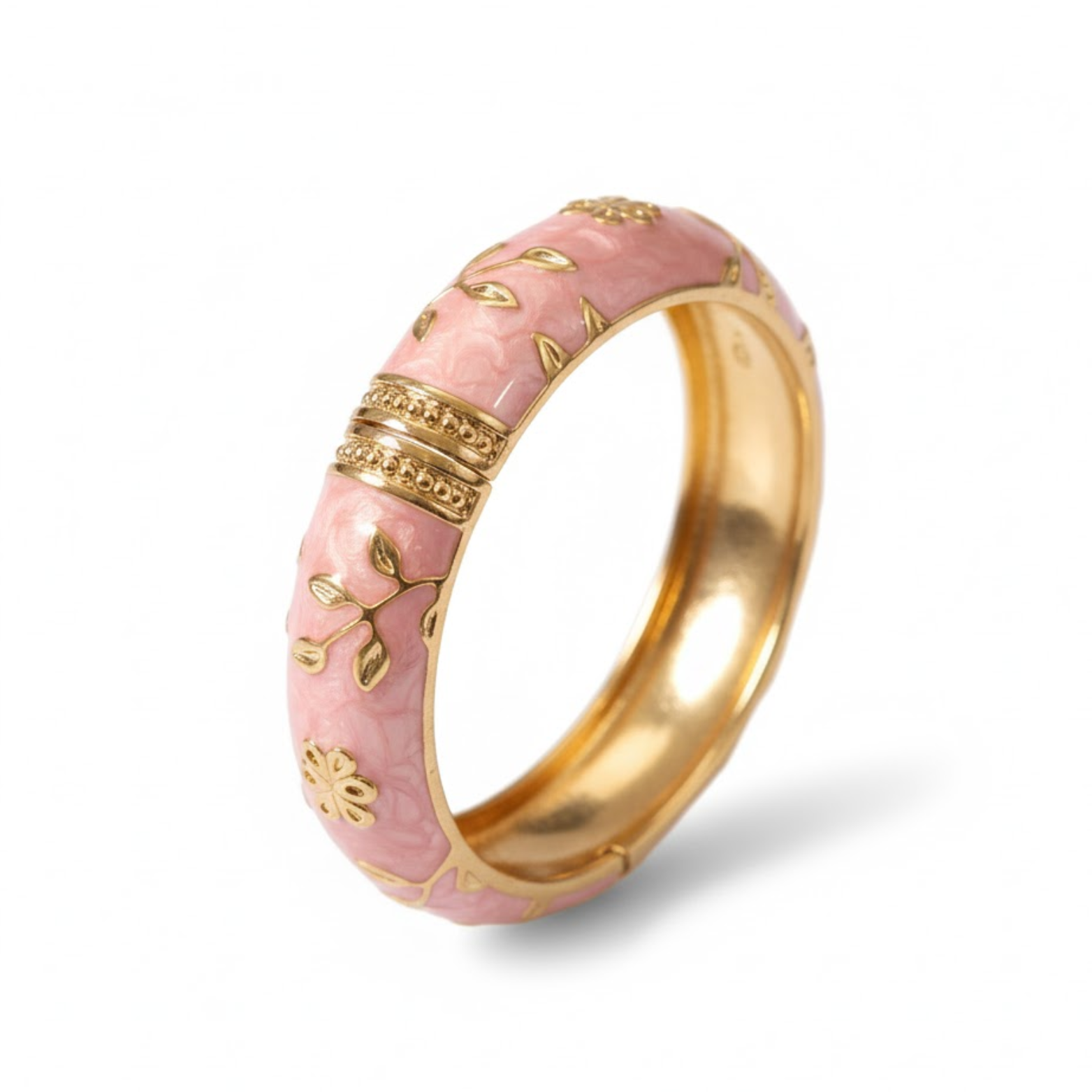 You Gorgeous White Enamel Bangle Bracelet for Women - Anti-Tarnish, 18K Gold Plated Floral Kada, Waterproof Stainless Steel Jewelry, Best Anniversary Gift for Her You Gorgeous White Enamel Bangle Bracelet for Women - Anti-Tarnish, 18K Gold Plated Floral Kada, Waterproof Stainless Steel Jewelry, Best Anniversary Gift for Her