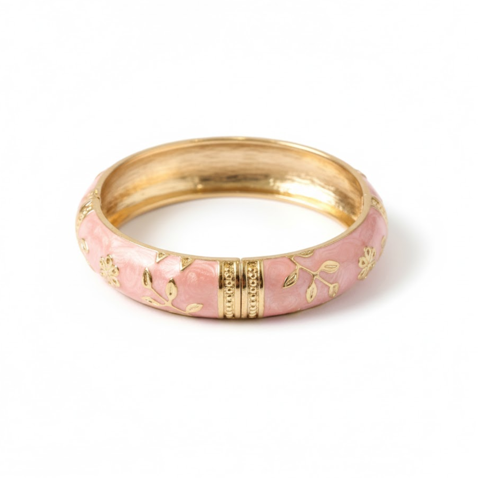 You Gorgeous White Enamel Bangle Bracelet for Women - Anti-Tarnish, 18K Gold Plated Floral Kada, Waterproof Stainless Steel Jewelry, Best Anniversary Gift for Her You Gorgeous White Enamel Bangle Bracelet for Women - Anti-Tarnish, 18K Gold Plated Floral Kada, Waterproof Stainless Steel Jewelry, Best Anniversary Gift for Her