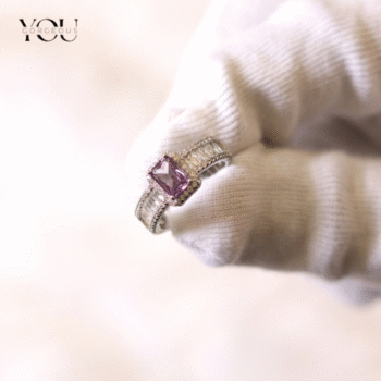 Anti Tarnish Amethyst Statement Ring – Vintage Silver Cushion Cut Gemstone Ring – Women’s Elegant Gift Jewelry – Adjustable Option Available