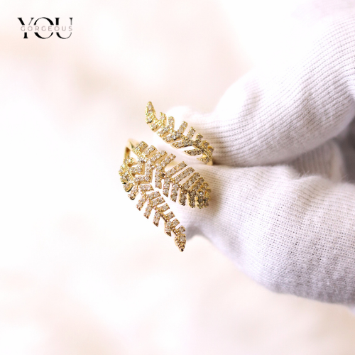 Gold Leaf Wrap Ring – Adjustable Anti Tarnish Statement Ring for Women – Dainty Nature Inspired Jewelry – Unique Gift for Her Gold Leaf Wrap Ring – Adjustable Anti Tarnish Statement Ring for Women – Dainty Nature Inspired Jewelry – Unique Gift for Her