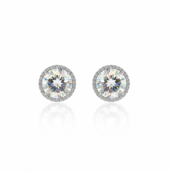 Yougorgeous Anti-Tarnish Dazzling Halo Stud Earrings