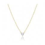 YouGorgeous™ 18K Gold Plated Anti-Tarnish Heart Solitaire Pendant Necklace – 316L Stainless Steel Waterproof & Hypoallergenic Premium Jewellery Birthday Anniversary Gift for Women Girls