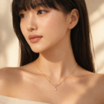 YouGorgeous™ 18K Gold Plated Pink Floral Pendant Necklace for Women | Anti Tarnish | Waterproof | Hypoallergenic | Premium Gift