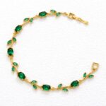 yougorgeous.in/products/emerald-stone-vine-bracelet-gold-plated-anti-tarnish