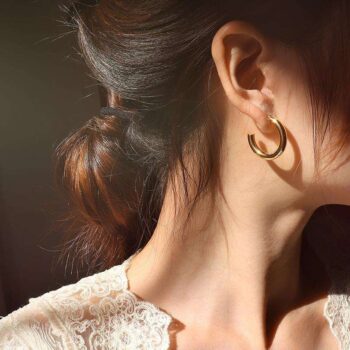 YouGorgeous™ | Geometric Rectangle Hoops – 18K Gold Plated Anti-Tarnish Jewellery