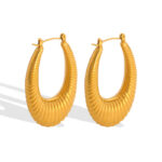 yougorgeous.in/products/chunky-u-shaped-ribbed-hoops-gold-plated-anti-tarnish