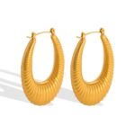 yougorgeous-gold-ribbed-croissant-dome-hoop-earrings