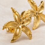YouGorgeous™ 18K Gold Plated Golden Starfish Stud Earring