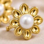 18K Gold Plated Pearl Earrings