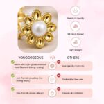 18K Gold Plated Pearl Earrings