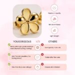 18K Gold Plated Flower Earrings