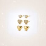 18K Gold Plated Earring Set