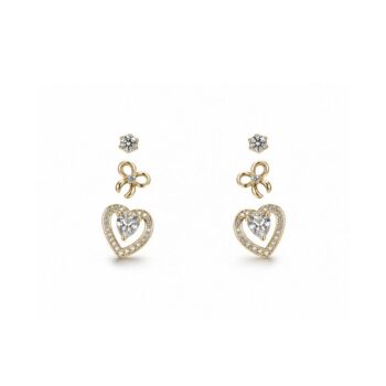 YouGorgeous™ 18K Gold Plated Coquette Charm Stud Set