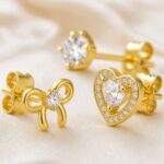 YouGorgeous™ 18K Gold Plated Coquette Charm Stud Set