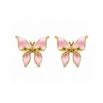 18K Gold Plated Butterfly Earrings