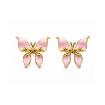 18K Gold Plated Butterfly Earrings