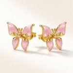 18K Gold Plated Butterfly Earrings