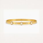18K Gold Plated Clover Charm Bracelet